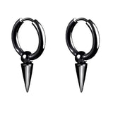 Black Geometric Pendant Stainless Steel Earrings – Jewelry Gift Ideas — 2
