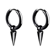 Black Geometric Pendant Stainless Steel Earrings – Jewelry Gift Ideas — 2