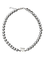 Mens Fashionable And Versatile Gray Pearl Letter – Jewelry Gift Ideas — 4