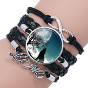 Multi-layered gemstone wolf bracelet – Jewelry Gift Ideas — 6