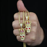 Fashion Crown Skull Pendant Men's Necklace – Jewelry Gift Ideas — 5