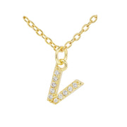 English Letter Necklace Micro Inlaid Zircon – Jewelry Gift Ideas — 15