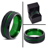 Men's Titanium Steel Brushed Polished Ring – Gifts for Him — 2