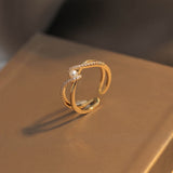 Double Layer Zircon Female Simple Ring Opening – Gifts for Her — 15