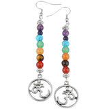 Tree Of Life Pattern Alloy Earrings Natural Crystal – Surprise Gifts — 5