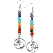 Tree Of Life Pattern Alloy Earrings Natural Crystal – Surprise Gifts — 5