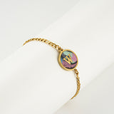 Stainless Steel Round Letter Bracelet – Jewelry Gift Ideas — 17