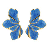 Fashion Dripping Oil Petal Stud Earrings Women – Stylish Gifts — 6