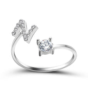Design Adjustable 26 Initial Letter Ring Fashion – Stylish Gifts — 8