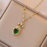 Loving Heart Zircon New Pendant Elegant Gem – Jewelry Gift Ideas — 2