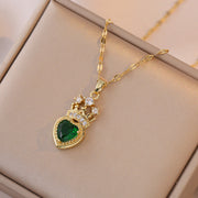 Loving Heart Zircon New Pendant Elegant Gem – Jewelry Gift Ideas — 2