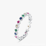 Silver Colors Zircon Ring For Women – Gifts for Her — 6