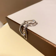 Diamond And Pearl Heart Tassel Ear Clips – Practical Gifts — 12