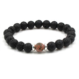 Volcanic Stone Bracelet Chakra Yoga 8mm – Jewelry Gift Ideas — 7