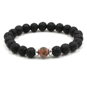 Volcanic Stone Bracelet Chakra Yoga 8mm – Jewelry Gift Ideas — 7