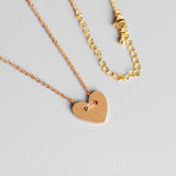 Sweet And Lovely Short Peach Heart Necklace – Jewelry Gift Ideas — 6
