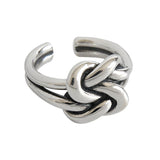Vintage Thai Silver Hip Hop Braided Wrap Ring – Small Gift Ideas — 3