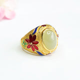 Qingshui Ring Jade Thumb Ring Ring Retro – Meaningful Gifts — 3