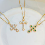 Zircon Cross Necklace For Women Light Luxury – Jewelry Gift Ideas — 6