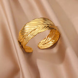 Female Fashion Hollowed-out Flower Stainless Steel – Stylish Gifts — 9