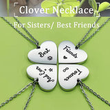 4 Pcs Set Heart Puzzle Four Leaf Clover Pendant – Jewelry Gift Ideas — 5