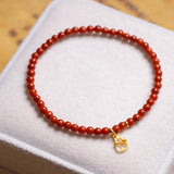 Natural Single Circle Agate String With Rabbit – Jewelry Gift Ideas — 5