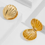Exaggerated Ocean Shell Texture Earrings For Women – Gifts for Her — 3