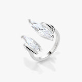 Design Simple Horse Eye Combination Zircon Ring – Surprise Gifts — 3
