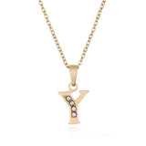 Diamond Necklace With English Letters – Jewelry Gift Ideas — 18