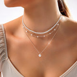 Design-forward Minimalist Multi-layer Necklace – Jewelry Gift Ideas — 8