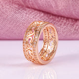 Natural Zircon Ring Female Double Row Micro Wax Inlaid – Gifts for Her — 4