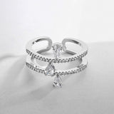 Simple And Exquisite Water Drop Zircon Ring – Holiday Gift Ideas — 4