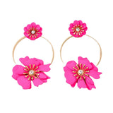 Flower Earrings Holiday Travel Ring Sweet Personality – Outdoor Gifts — 3