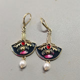 Stylish Floral And Pearl Earrings – Useful Gifts — 6
