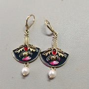 Stylish Floral And Pearl Earrings – Useful Gifts — 6