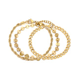 Stainless Steel Cuban Link Chain Twin Bracelet – Jewelry Gift Ideas — 5