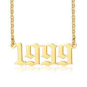 18K Stainless Steel 1990- Year Necklace – Jewelry Gift Ideas — 6