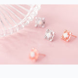 Ladies S925 Silver Diamond Pattern Square – Special Occasion Gifts — 4