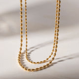 Stainless Steel Double-layer Necklace – Jewelry Gift Ideas — 5