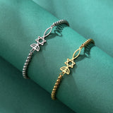 Cut Titanium Steel Bracelet Hollow Six-pointed – Jewelry Gift Ideas — 1