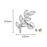 G23 Titanium Alloy Lip Claw Inlaid Horse Eye 5A Zircon – Stylish Gifts — 3