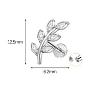 G23 Titanium Alloy Lip Claw Inlaid Horse Eye 5A Zircon – Stylish Gifts — 3