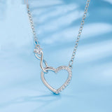 Pure Silver Hoop Love Necklace – Jewelry Gift Ideas — 4
