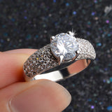 Zircon Copper Four-Claw Diamond Ring Lady – Useful Gifts — 2