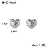 Minimalist Titanium Steel Ear Studs Triangle Oval – Stylish Gifts — 17