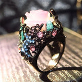 Diamond gecko rose ring – Surprise Gifts — 1