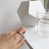 Gold polychromatic gel drop ring – Birthday Gifts — 3