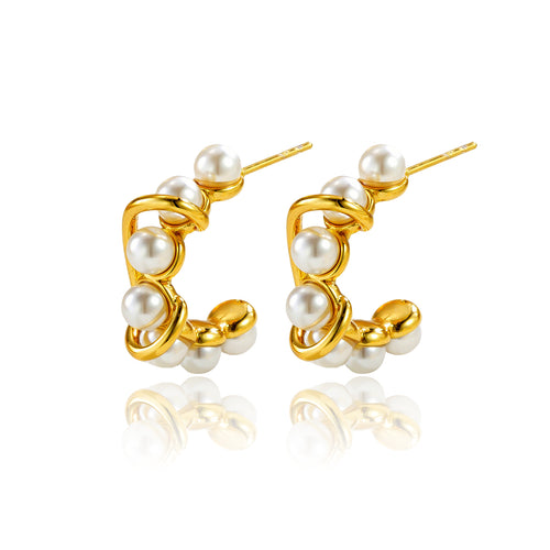 Affordable Luxury Fashion Retro Stud Earrings Gold – Stylish Gifts — 2