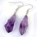 Natural Crystal Unshaped Rough Stone Earrings – Small Gift Ideas — 1
