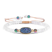 Natural Stone Woven Bracelet Mixed Shape Beads – Jewelry Gift Ideas — 3